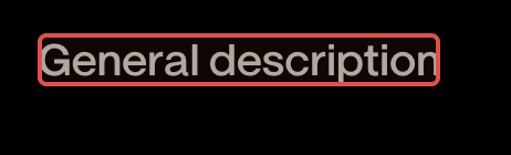 Element highlighted with red border during selection
